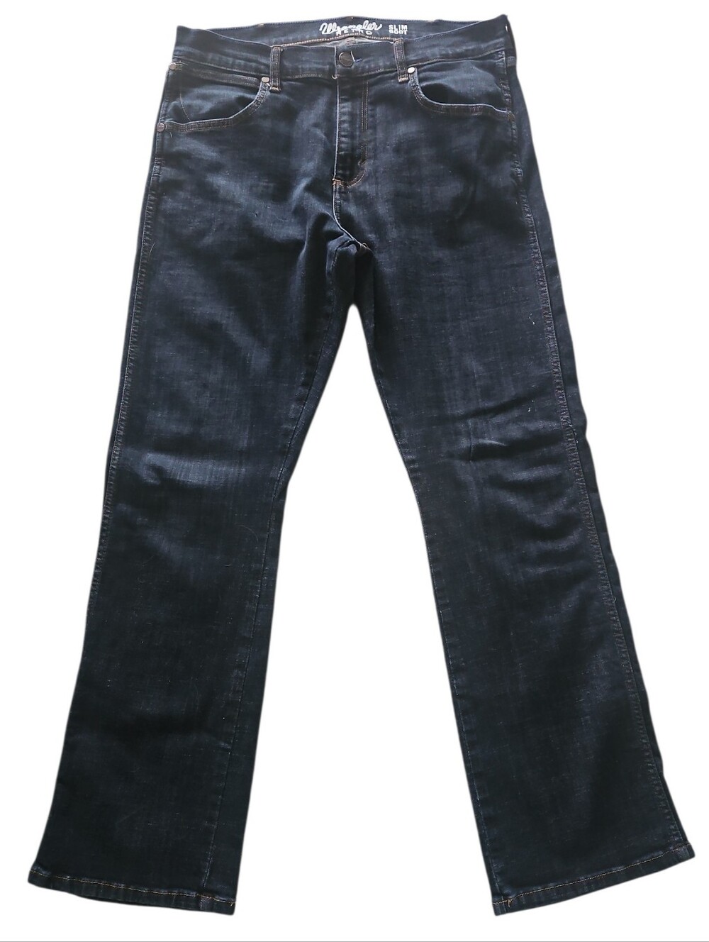 Wrangler Retro Men's Dark Indigo Slim Bootcut Jeans
